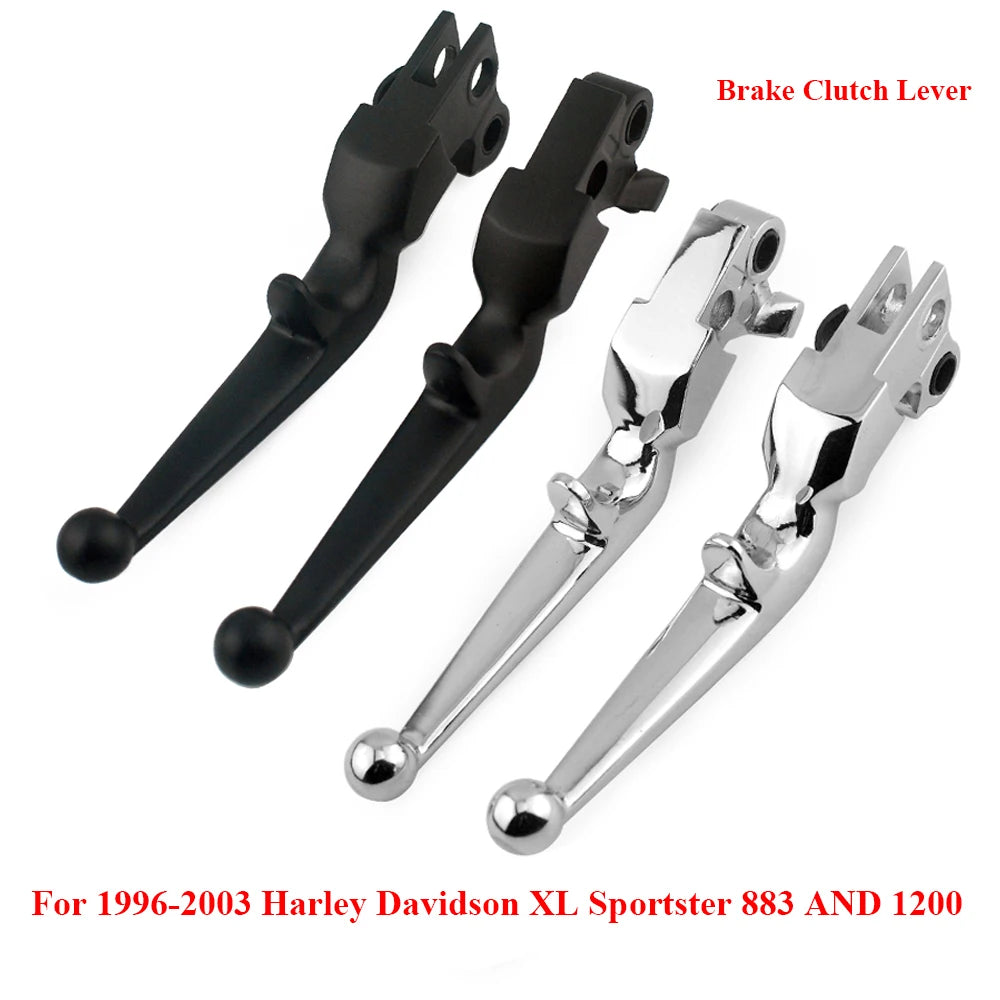 Leviers de frein et d'embrayage pour Harley Sportster, Softail, Dyna et Touring - vue 1