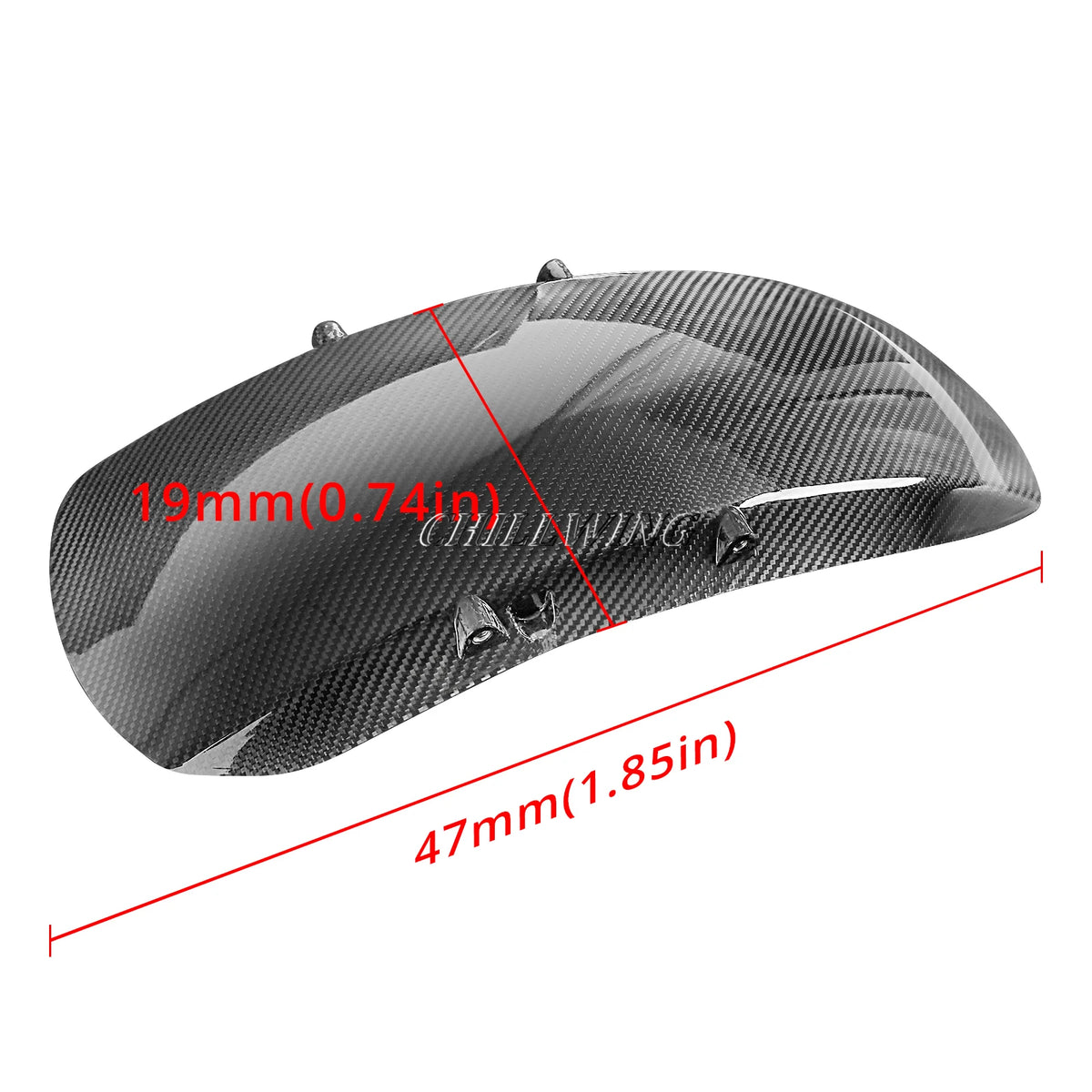 Garde-boue avant en fibre de carbone pour Harley Sportster S - vue 6