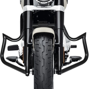 Barre de protection moteur chromée sur Harley Softail - vue 5