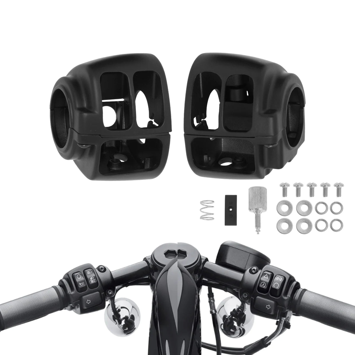 Cache de Boîtiers de Commodos (Switch Housing) - Harley-Davidson Sportster 2014-Up, Softail 2011-Up & Dyna 2012-2017 – photo 8/8