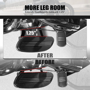Kit Extensions de Marchepieds Conducteur (+3,2cm) pour Harley Street Glide, Road Glide, Road King – photo 2/7