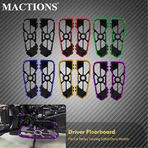 Marchepieds pilote (floorboards) avant - Harley Touring, Softail, Dyna, Road King, Street Glide FLD – photo 1/12