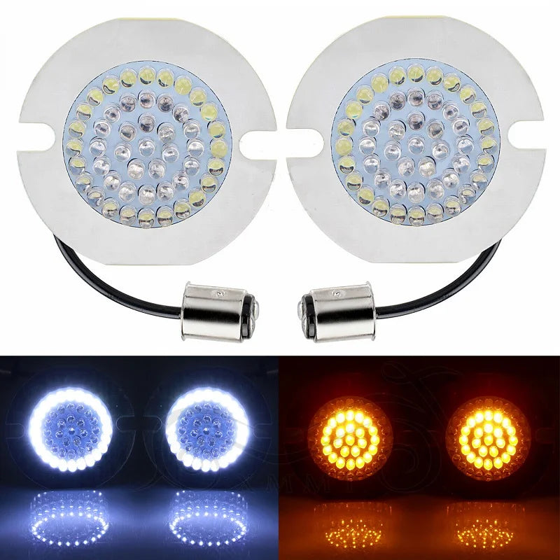 Inserts de clignotants LED pour Harley Touring et Heritage - vue 1