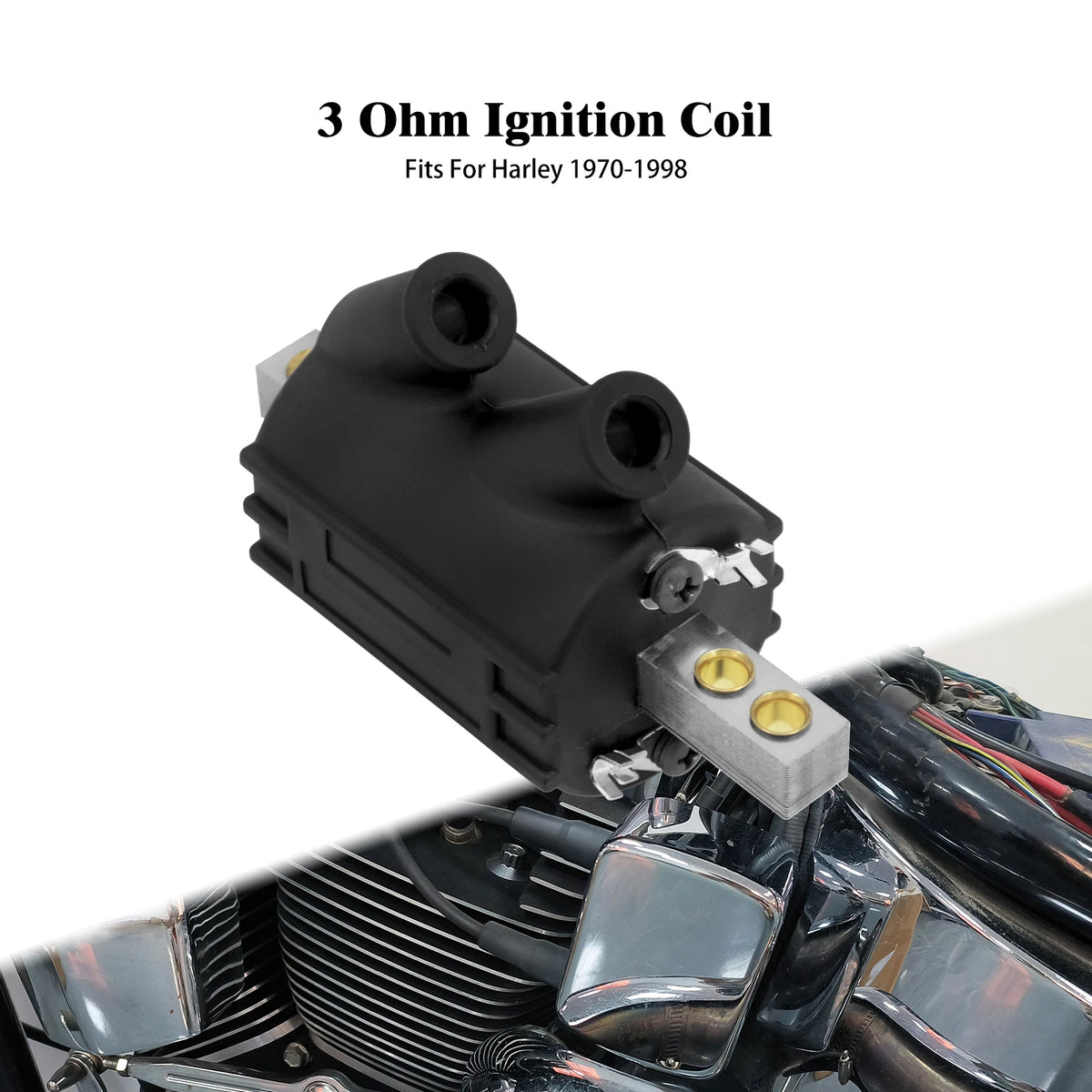Bobine d'Allumage Double Sortie 12V (3/5 Ohm) - Harley-Davidson Big Twin 1970-1998 – photo 8/8