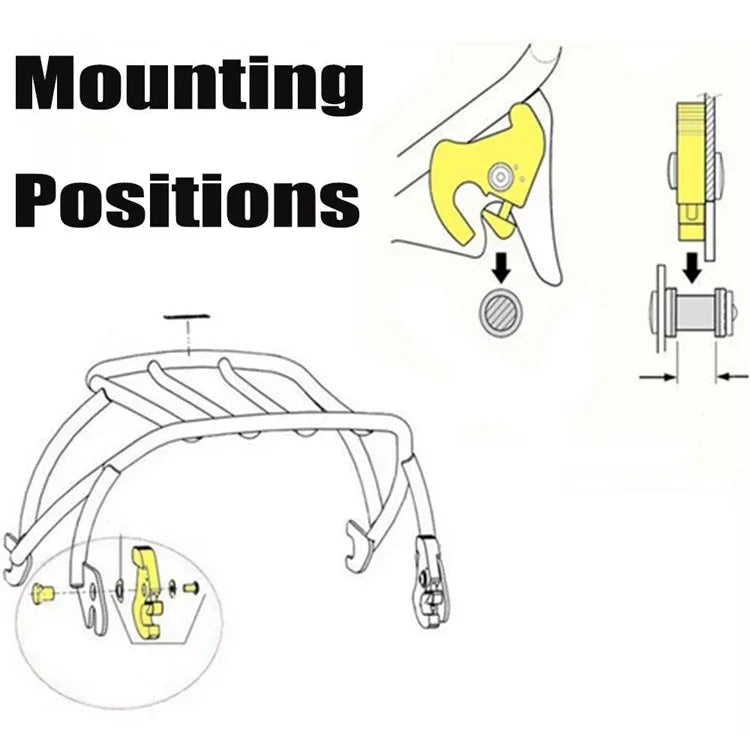 Kit de Loquets Rotatifs pour Sissy-Bar et Porte-Bagages Amovibles Harley-Davidson - vue 6