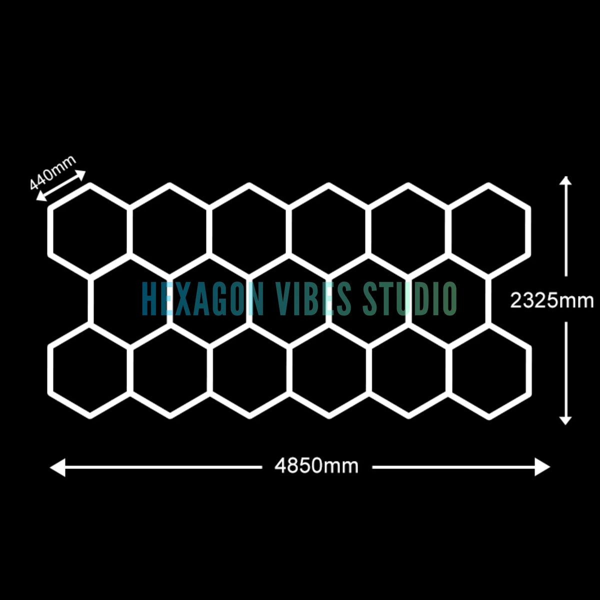 Panneau LED hexagonal nid d'abeille 6500K pour garage, salon de coiffure et atelier – photo 9/36