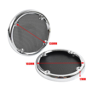 Cache-grilles de haut-parleurs arrière chromés pour Harley-Davidson Electra Glide et Ultra Limited 1996-2013 - vue 3