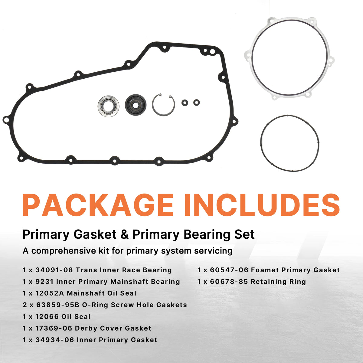 Kit Joint de Carter Primaire + Roulement Intérieur - Harley-Davidson Softail 2007-2016 et Dyna 2006-2017 – photo 3/6
