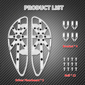 Marchepieds pilote CNC (floorboards) chromés - Harley Touring Road King, Electra Glide, Dyna, Softail FLHT – photo 2/6