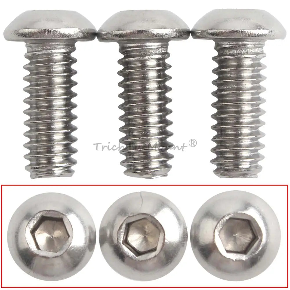Vis chromées de fixation de carénage moto - vue 5