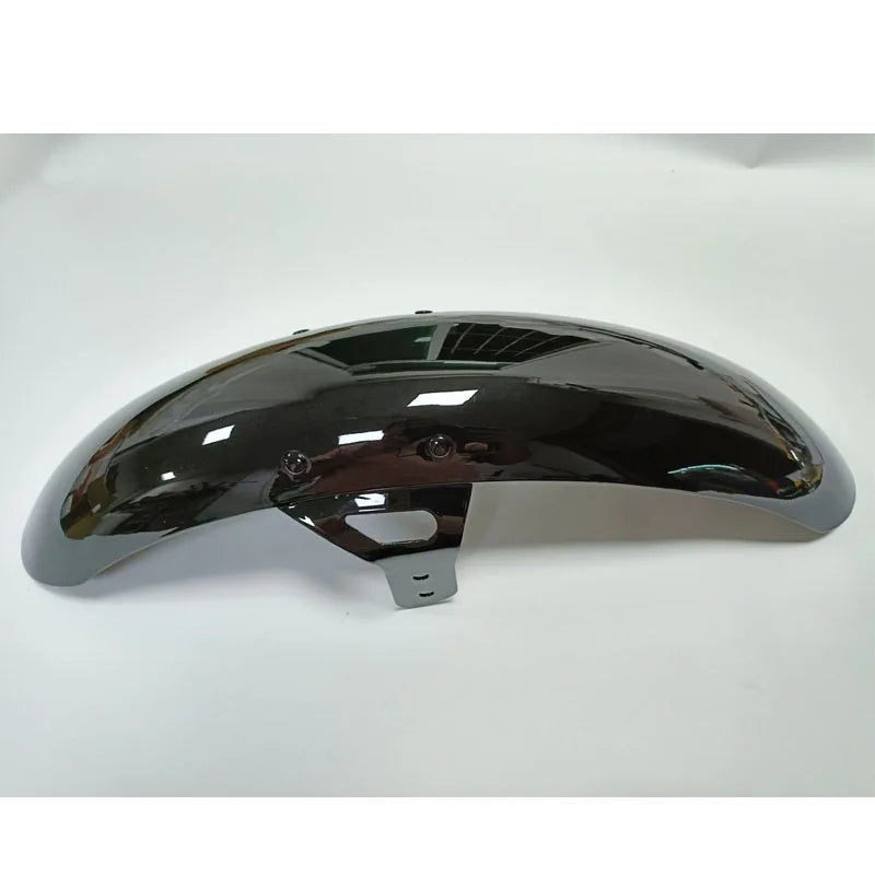 Garde-boue avant en métal noir brillant pour Harley-Davidson Dyna - vue 3