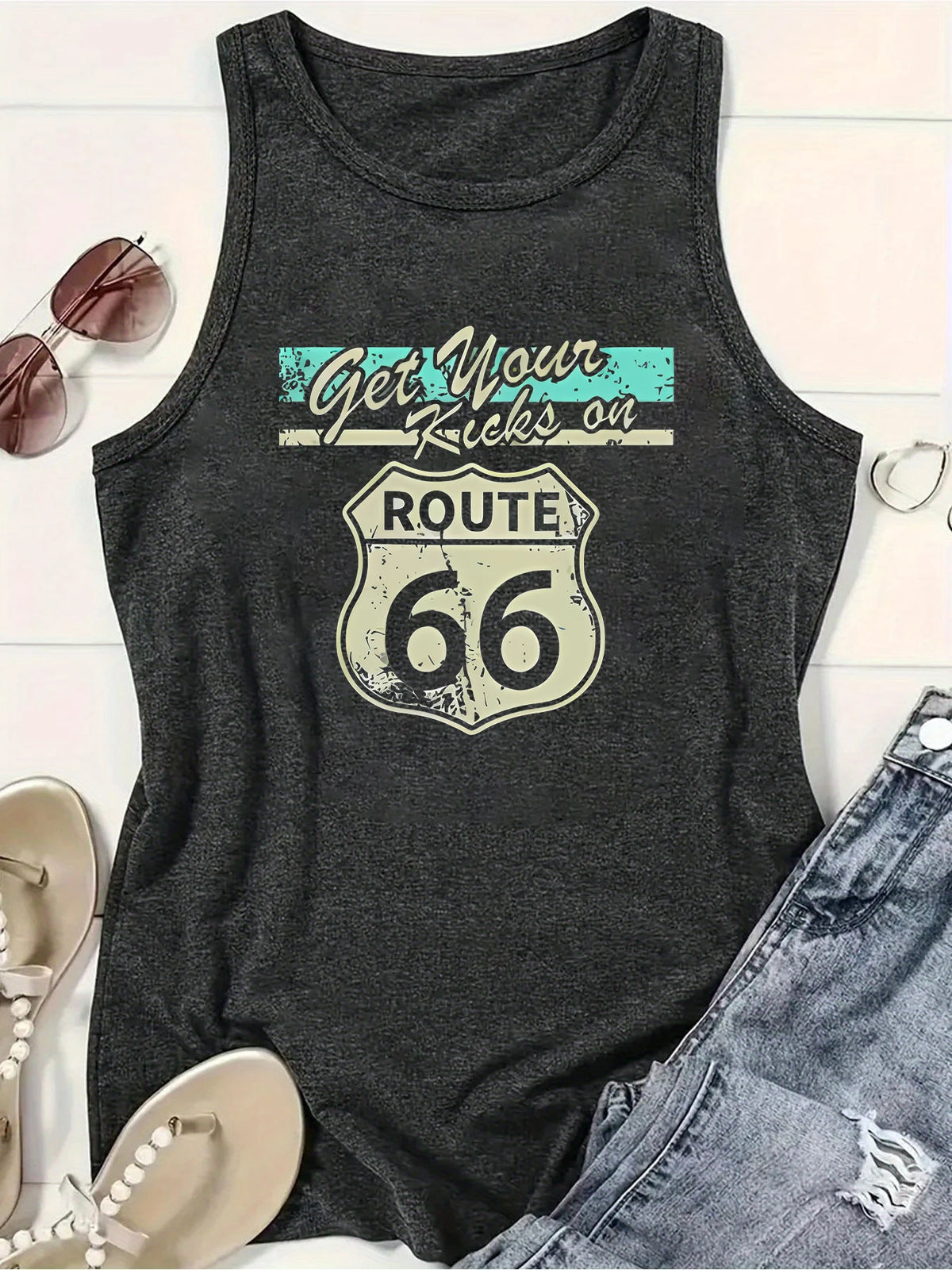 Débardeur femme vintage Route 66 - vue 6