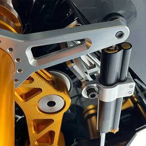 Support de Fixation Amortisseur de Direction (Steering Damper) Aluminium - Harley-Davidson Road Glide 2015 et plus récent – photo 4/8