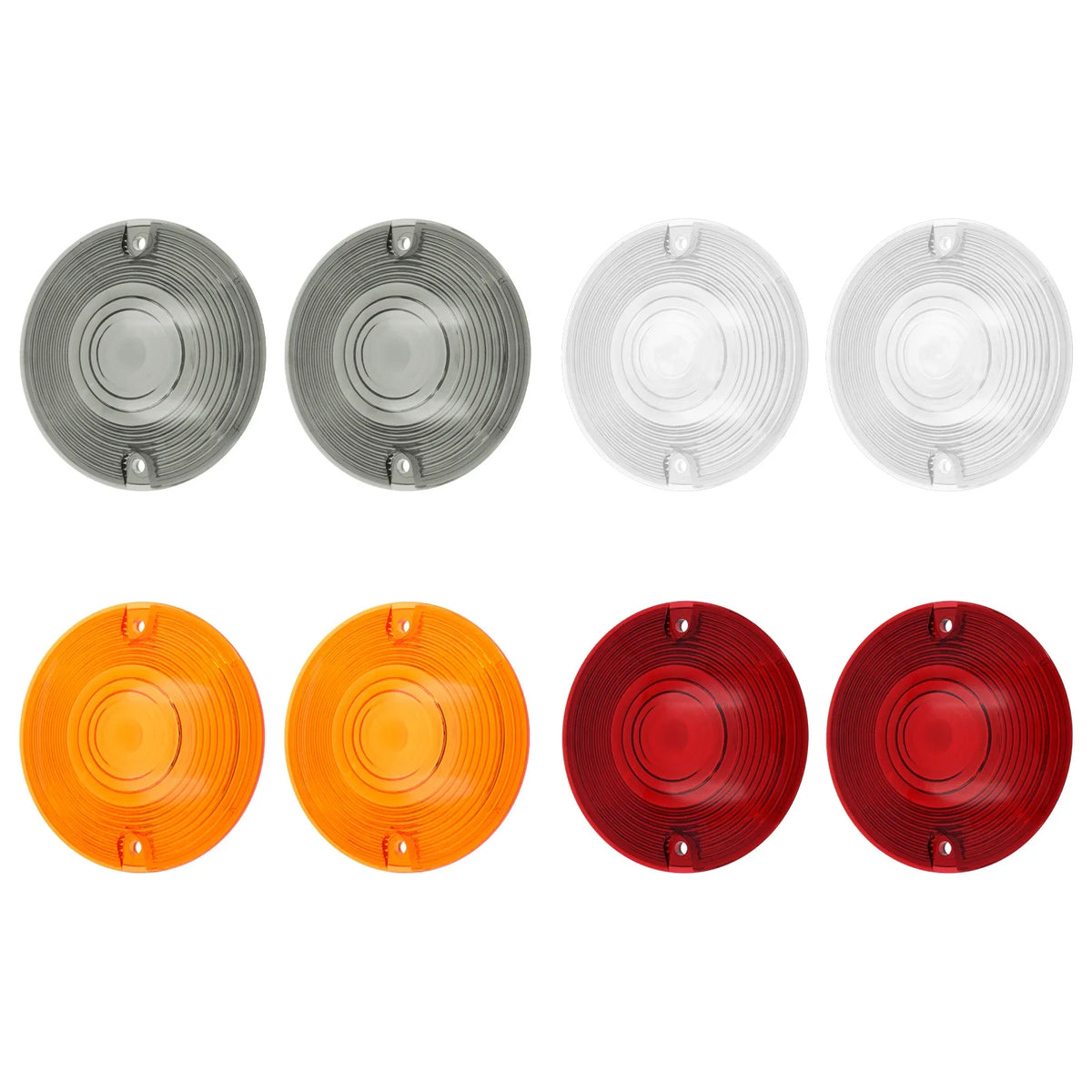 Cabochons de clignotants plats pour Harley Touring Softail - vue 3