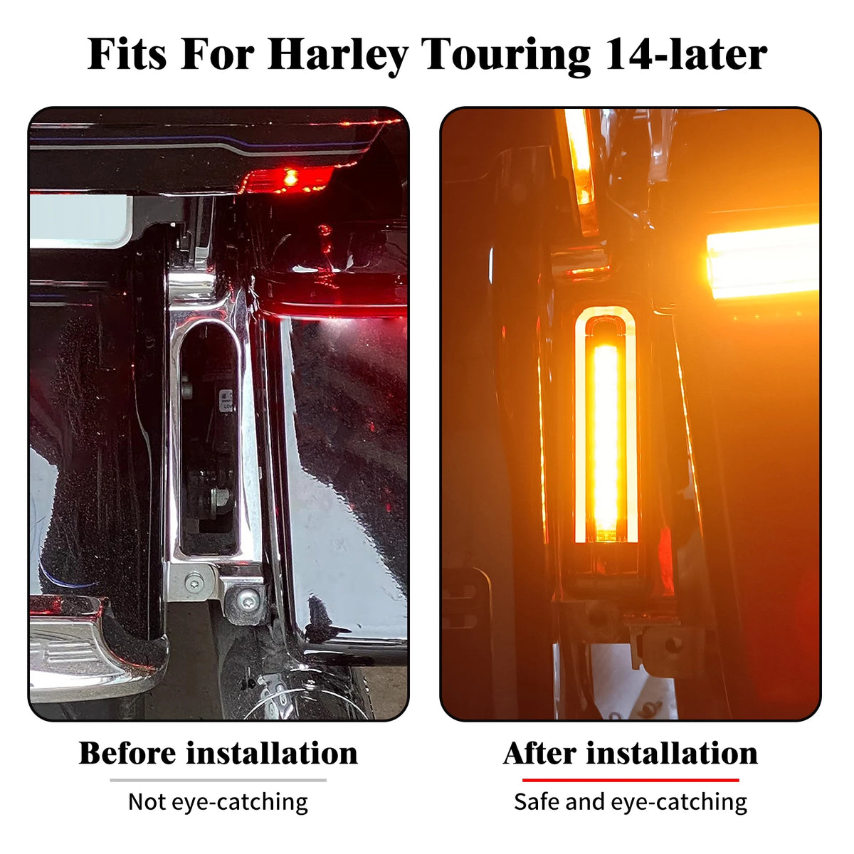 Feux LED de Remplissage Garde-Boue/Sacoches avec Clignotant et Stop - Harley-Davidson Road Glide Ultra FLHTCU 2014 et plus récent – photo 2/6
