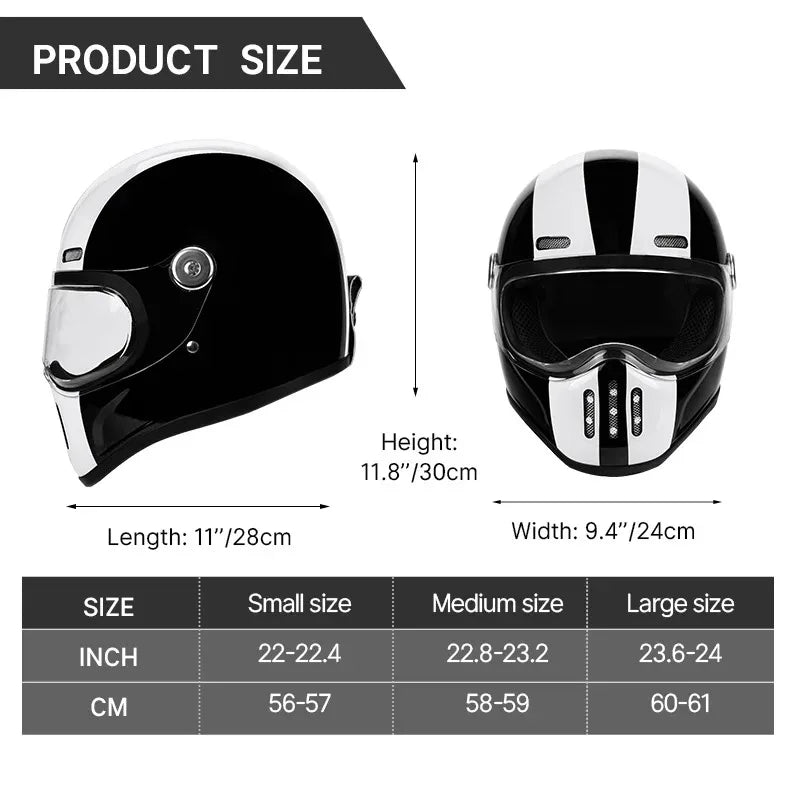 Casque moto intégral en fibre de carbone - vue de profil - vue 3