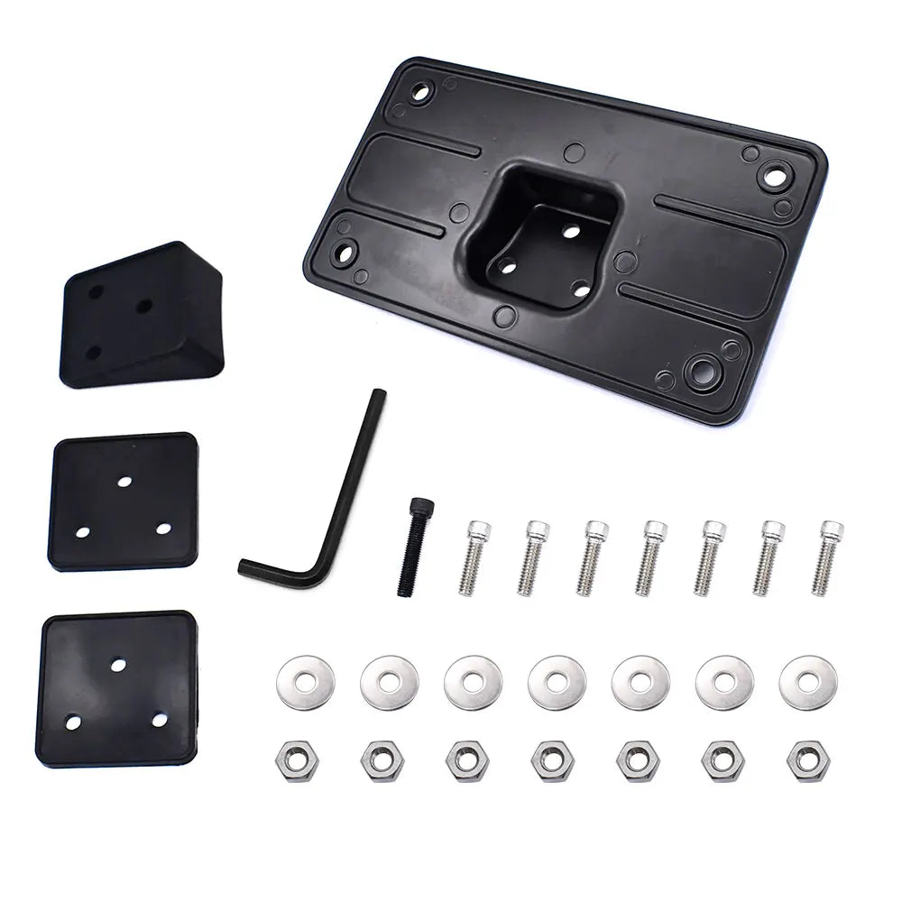 Support de plaque d'immatriculation moto 3 trous - vue 4
