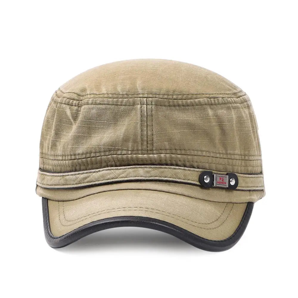 Casquette homme en coton beige - vue 4