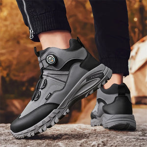 Bottines motard cuir - vue 3