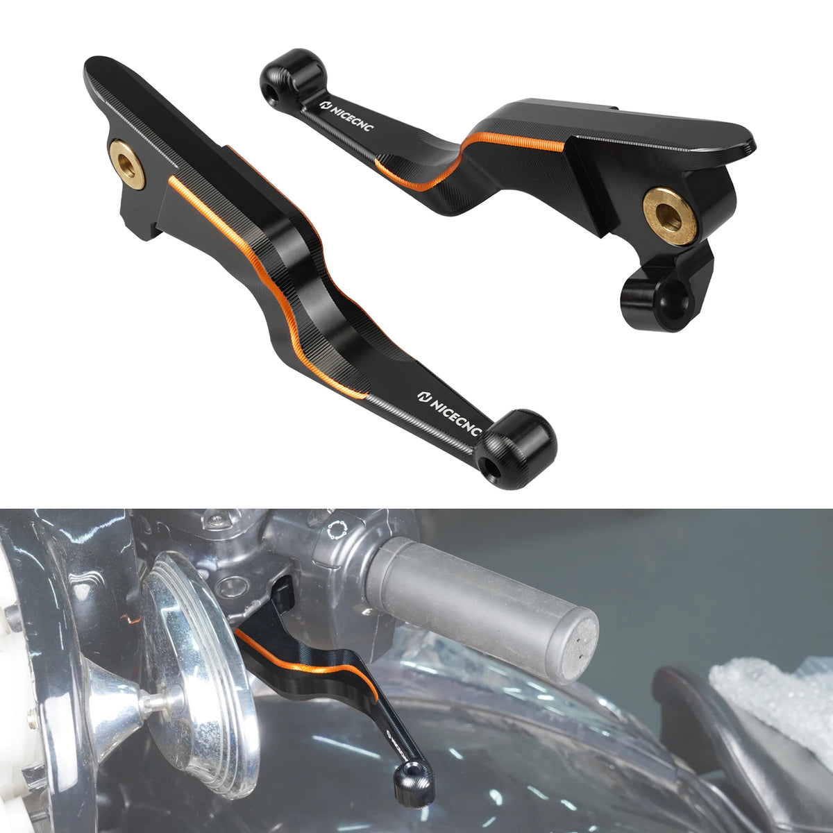 Leviers et poignées aluminium pour Harley Touring 2017-2020 - vue 20