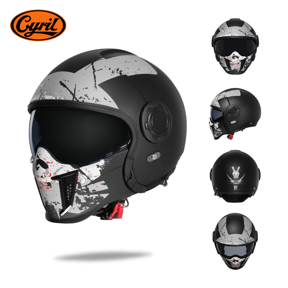 Casque moto modulable homme, vue de trois quarts - vue 14