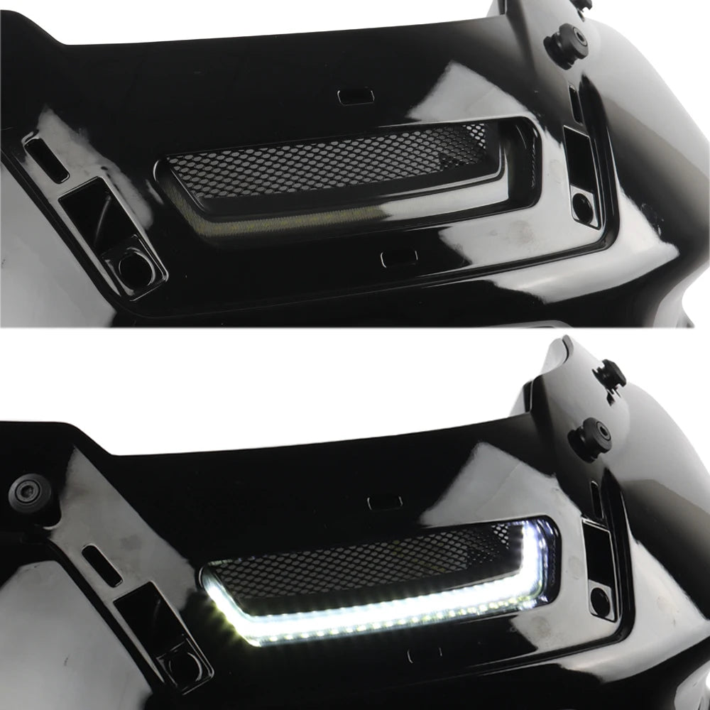 Accent LED Blanc de Grille de Phare pour Harley Low Rider ST, Low Rider El Diablo 2022-2024 – photo 3/7