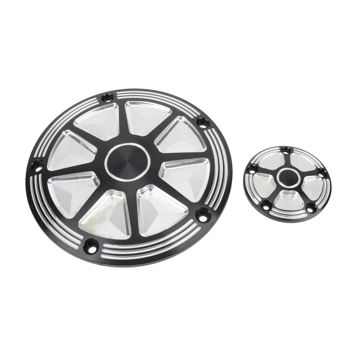 Derby cover noir usiné pour Harley Touring Softail Dyna - vue 6