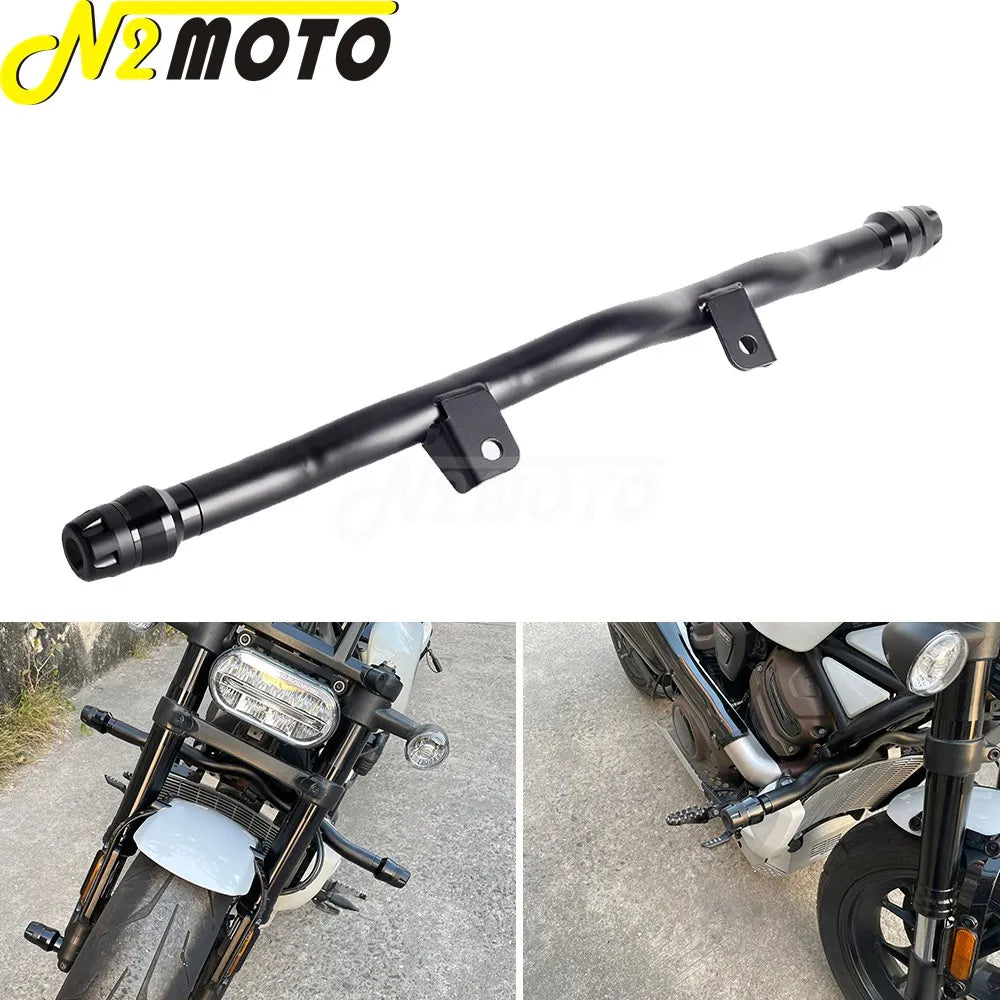Barre de protection avant noire pour Harley Sportster S - vue 10