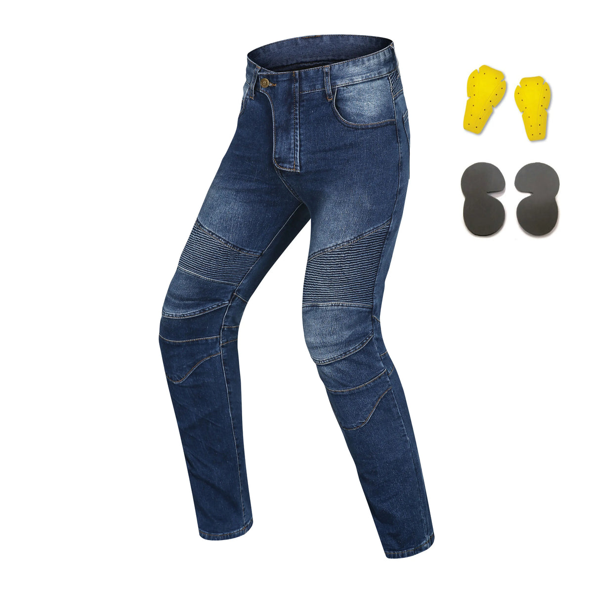 Pantalon moto homme anti-chute façon jean - vue 34