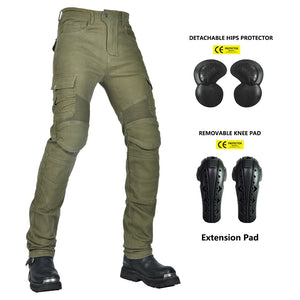 Pantalon motocross homme noir, protections genoux et hanches - vue 6