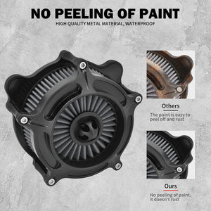 Kit de filtre à air gris CNC complet pour Harley-Davidson Sportster, Touring, Dyna, Softail – photo 5/10