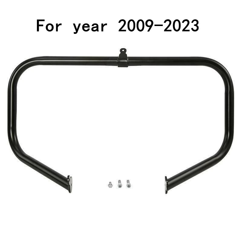 Barre de protection moteur chromée sur Harley Touring - vue 11