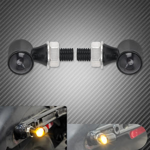 Clignotants LED mini homologués (E Mark) universels filetage M8 pour Harley-Davidson et motos custom – photo 7/10