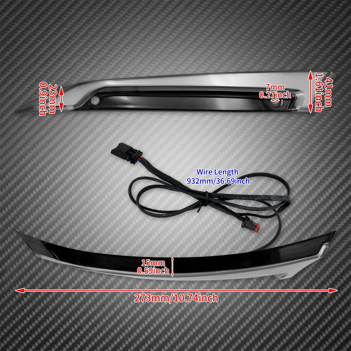 Feux LED Décoratifs de Pare-Brise avec Clignotant - Harley-Davidson Road Glide 2015-2023 – photo 6/8
