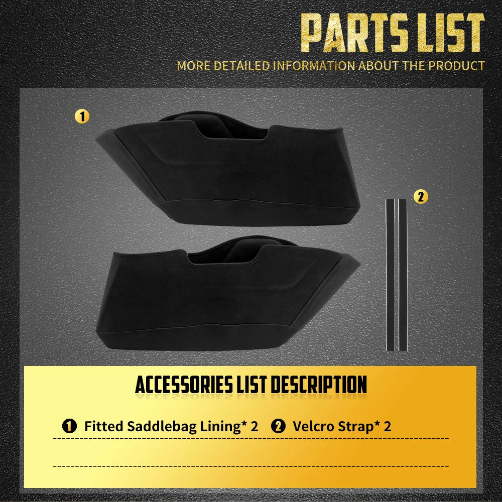 Doublures Intérieures Premium pour Sacoches Rigides - Harley-Davidson Touring FLHX/FLTRX 2024 et plus récent – photo 6/7
