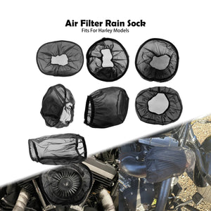 Housse anti-pluie noire pour filtre à air de moto Harley-Davidson - vue 1