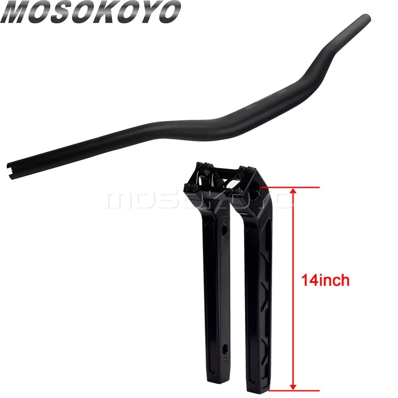Risers pullback et guidon pour Harley Dyna Sportster Softail - vue 16