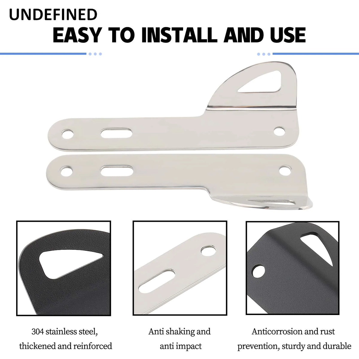 Supports d'arrimage avant inox pour Harley Touring - vue 5