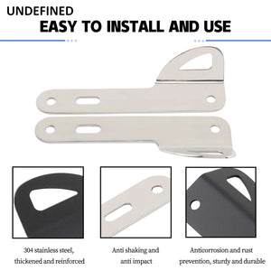 Supports d'arrimage avant inox pour Harley Touring - vue 5