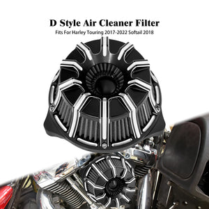 Filtre à air CNC chromé à cornet apparent pour moto Harley-Davidson - vue 30