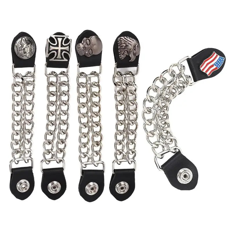 Lot de 4 extensions métalliques pour gilet de moto - vue 4
