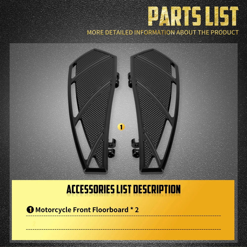 Marchepieds pilote (floorboards) avant - Harley Touring Road Street Electra Glide, Softail FL, FLD – photo 5/8