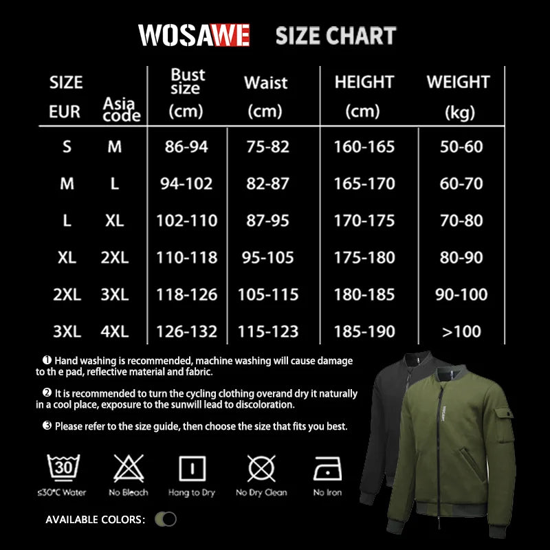 Blouson bomber moto homme WOSAWE noir hiver - vue 6