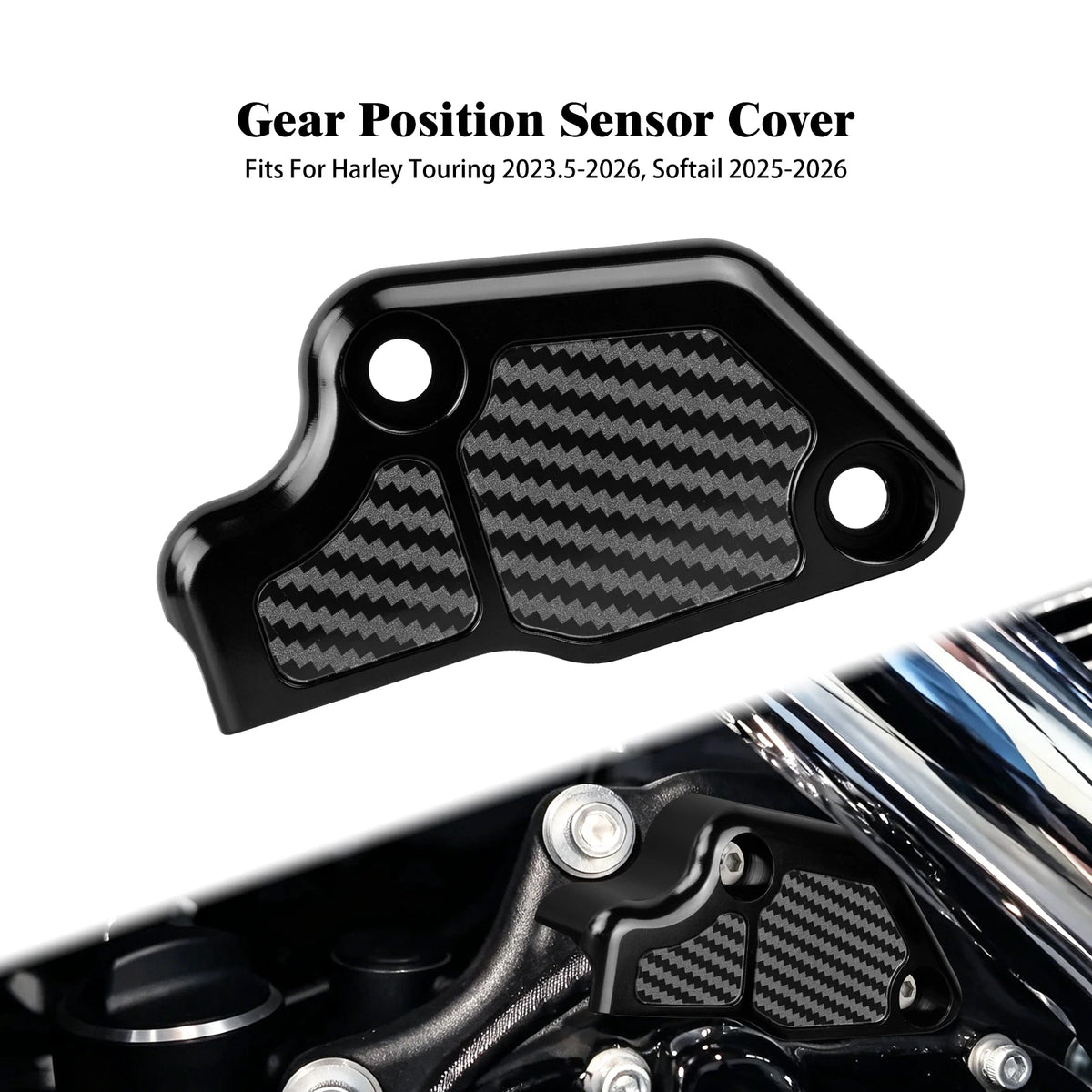 Cache de Capteur de Position de Vitesse Effet Carbone - Harley-Davidson Touring 2023.5-2026 et Softail 2025-2026 – photo 10/12
