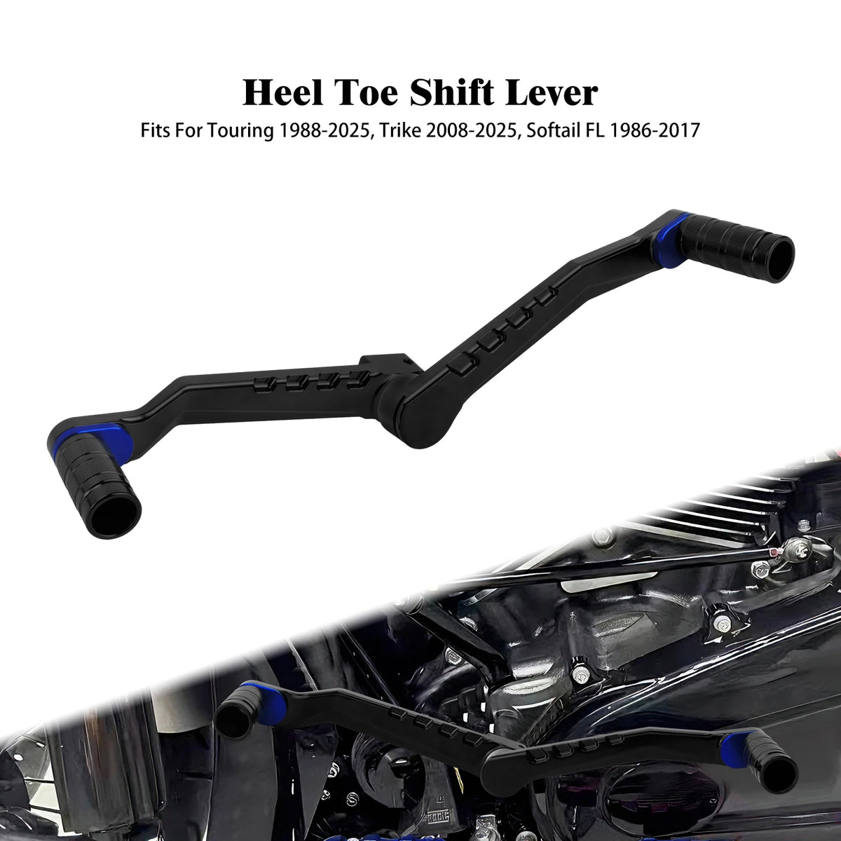 Levier de sélecteur talon-pointe en aluminium pour Harley-Davidson - vue 13