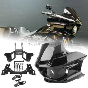 Ensemble carénage et pare-brise pour moto Harley Softail - vue 1
