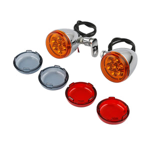 Clignotants LED bullet pour Harley Sportster Dyna Softail - vue 1