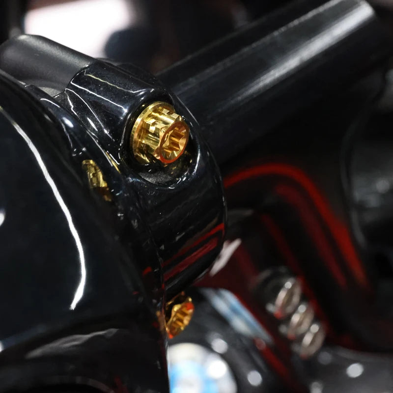 Boulons de Collier de Levier d'Embrayage Titane pour Harley Touring, Softail, Dyna – photo 3/12