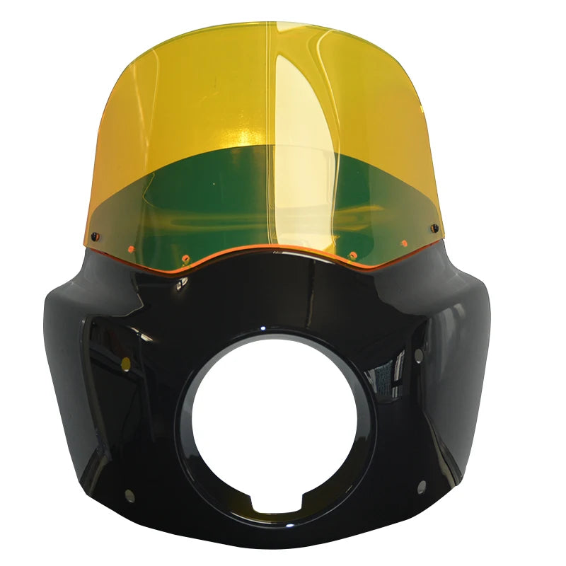 Pare-brise orange 11 pouces pour Harley Softail - vue 6