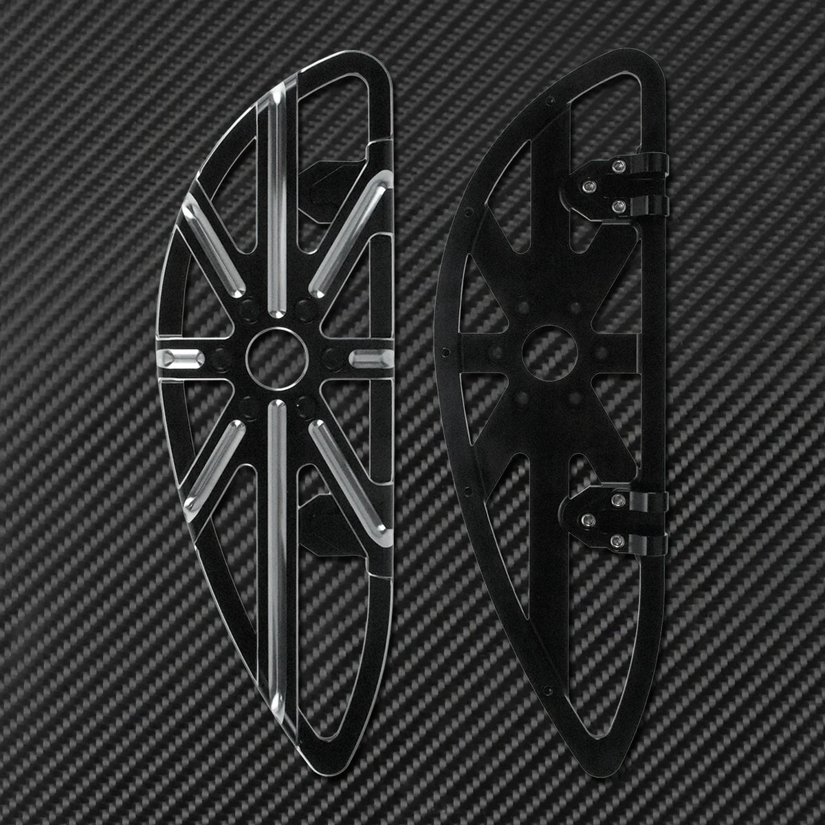 Repose-Pieds Avant Conducteur CNC (Floorboard) - Harley-Davidson Dyna, Touring & Softail – photo 3/8